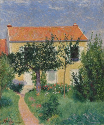 Kırmızı Çatı, c.1882-83 (tuval üzerine yağlıboya) by Federigo Zandomeneghi