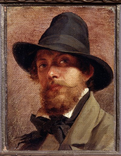 ""Otoportre"" Tablosu Feodor Andreyevich Bronnikov (1827-1902) 1856 Devlet V. Tropinin-Müzesi, Moskova by Fedor Andreevich Bronnikov