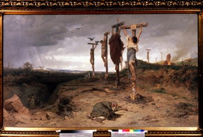 Antik Roma İmparatorluğu'nda lanetli tarla, infaz yeri. Feodor Andreyevich Bronnikov'un (1827-1902) tablosu, tuval üzerine yağlı boya by Fedor Andreevich Bronnikov