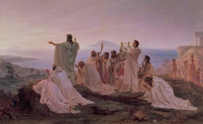 Pisagorluların Yükselen Güneşe Marşı, 1869 by Fedor Andreevich Bronnikov