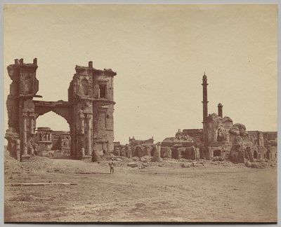 Bailee Muhafız Kapısı Önündeki Saat Kulesi by Felice A. Beato