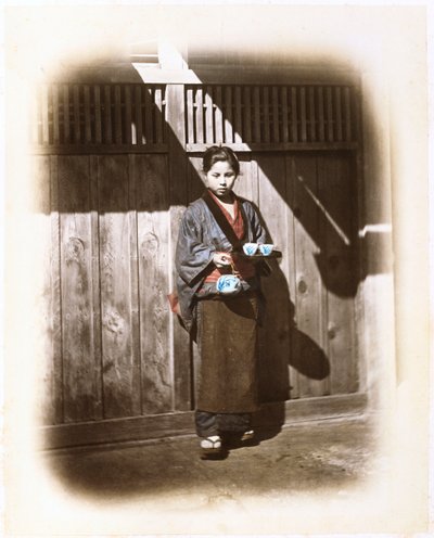 Bir Çay Odası Garsonluğu, 1868 dolayları by Felice Beato