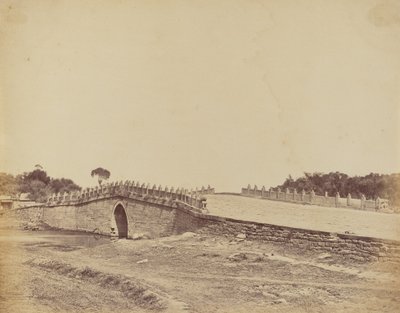 Pekin Yakınlarındaki Palichian Köprüsü, Çin İmparatorluk Birlikleri ile Savaş Sahnesi, 21 Eylül 1860 by Felice Beato