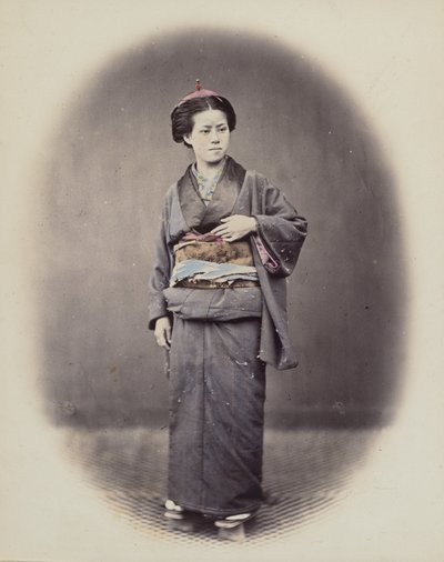 Bir Kadının Portresi, 1868. by Felice Beato