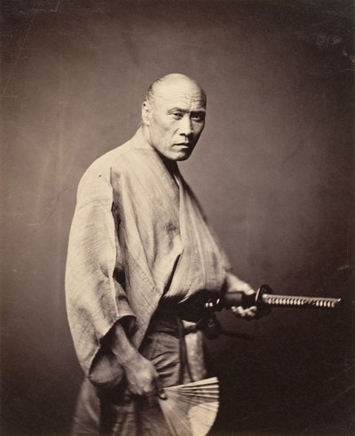 Samuray, Yokohama, 1864-65. by Felice Beato