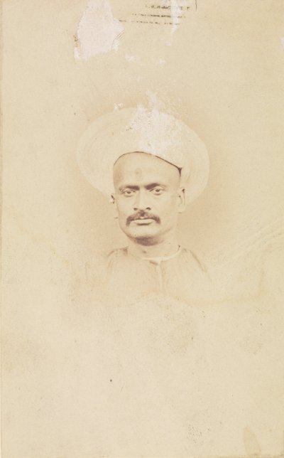 Gwalior Mihracesi Başbakanı Sir Dinkar Rao by Felice Beato