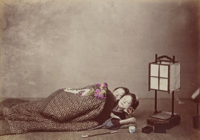 Uyuyan Güzeller, 1868. by Felice Beato
