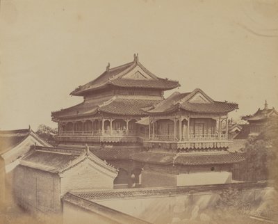 Konfüçyüs Tapınağı, Pekin, Ekim 1860 by Felice Beato