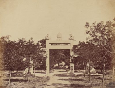 Palichian Yakınındaki Mezar, 21 Eylül 1860 Taarruzunun Başladığı Yer by Felice Beato