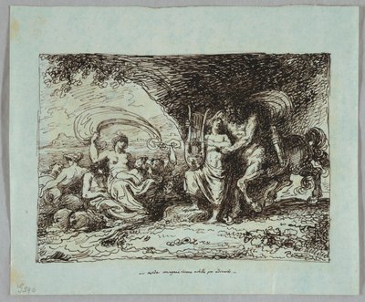 Centaur Chiron tarafından öğretilen Aşil Lir Nasıl Oynanır by Felice Giani