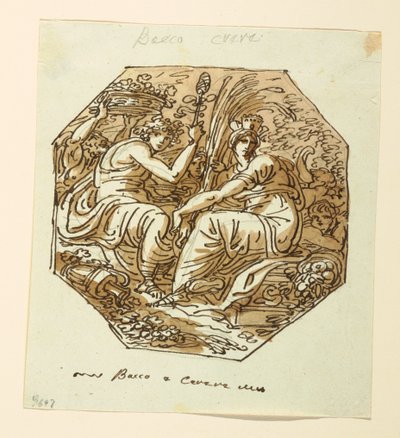 Bacchus ve Ceres by Felice Giani