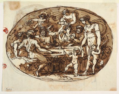 Tanrıların Ziyafeti, Yemek Odası varyantı, Palazzo Guarini, Forli by Felice Giani