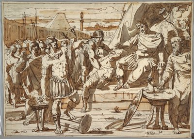 Caius Mucius Scaevola ve Porsena by Felice Giani