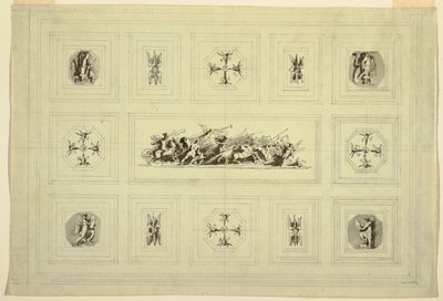 Savaşa Adanmış Tavan Dolabı, Palazzo Quirinale, Roma by Felice Giani