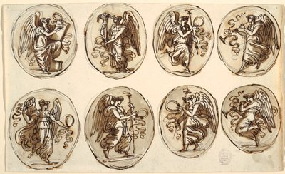 Tavan Tasarımı, Tarih, Altı Ovalde Bolluk, Herkül ve Ebe Salonu, Palazzo Gessi, Faenza by Felice Giani