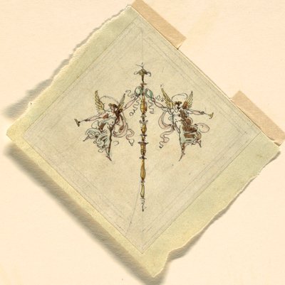 Trompetle Şöhret, Resepsiyon Salonu, Palazzo Quirinale, Roma by Felice Giani