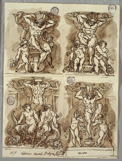 Dört Herms, Carracci