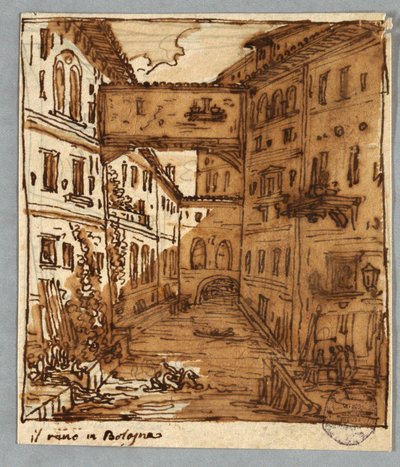 Eskiz Defteri Sayfası: Reno, Bologna Çalışması; Verso: Mimari Detaylar by Felice Giani