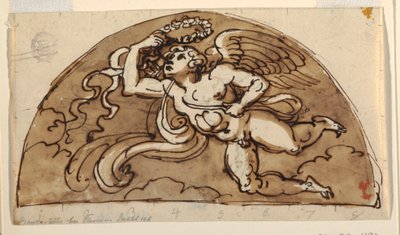Bahar, Tavan için Lunette, Sekizgen Oda, Palazzo Milzetti, Faenza by Felice Giani