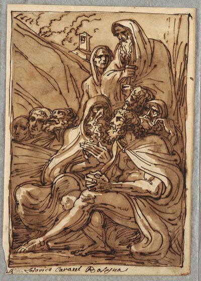 Aziz Anthony ve Münzeviler, Lodovico Carracci'den Sonra Çalışma by Felice Giani