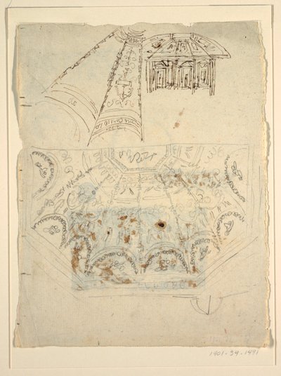 Apollo Odası için Çalışma, Palazzo Milzetti, Faenza by Felice Giani