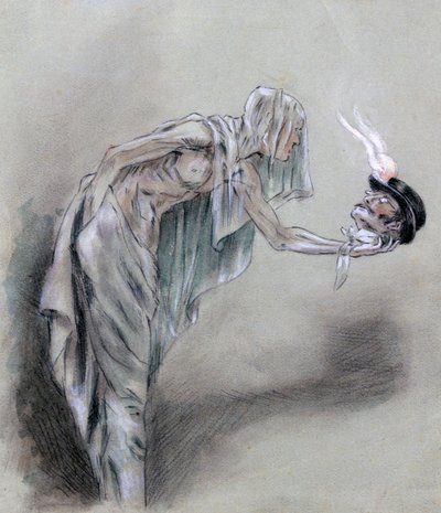 Geçenler Arasında, c1850-1898 by Felicien Joseph Victor Rops