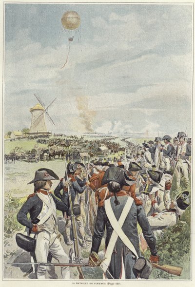 Fleurus Savaşı by Felicien baron de Myrbach Rheinfeld