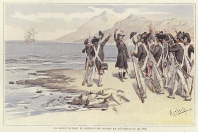 Cumhuriyetçiler ölmek için yeminlerini yeniliyor by Felicien baron de Myrbach Rheinfeld