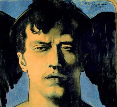 Otoportre, 1910 (kağıt üzerinde pastel ve distemper) by Feliks Michal Wygrzywalski