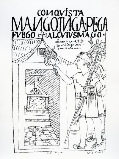 Manco Inca, Hıristiyan ibadeti için dönüştürülmüş olan Cuyus Mango