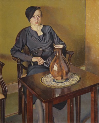 Vazolu Kadın, 1929 dolayları (tuval üzerine yağlı boya) by Feliu Elias Bracons