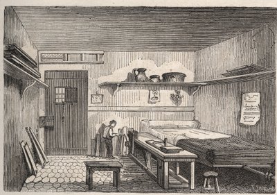 Paris - Petite Roquette hapishanesi (kadınlar ve ergenler için hapishane) - by Felix (after) Thorigny