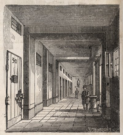 Paris - Petite Roquette hapishanesi (kadınlar ve ergenler için hapishane) - by Felix (after) Thorigny