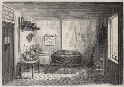 Paris - Petite Roquette hapishanesi (kadınlar ve ergenler için hapishane) - by Felix (after) Thorigny
