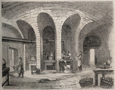 Paris - Prison de la petite Roquette (kadınlar ve gençler için hapishane) - Les Mutfaklar - Felix Thorigny