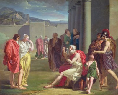 Homer Liriyle Şarkı Söylerken, 19. Yüzyılın Başları by Felix Boisselier