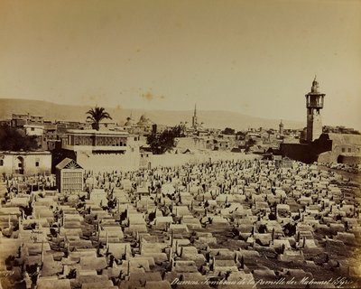 "Damas et Baalbek" albümü: Muhammed'in Şam'daki aile mezarlığı by Félix Bonfils
