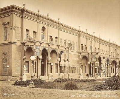 Gezireh Sarayı, Kahire, Mısır by Félix Bonfils