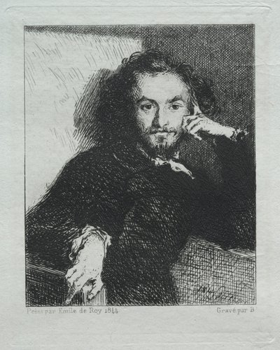 Baudelaire, Emil de Roy'dan sonra by Felix Bracquemond