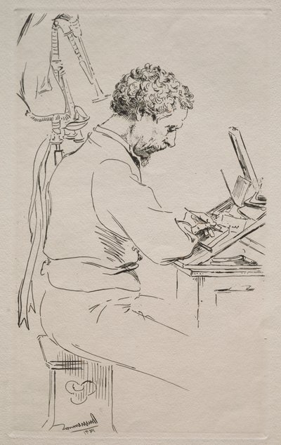 Charles Kean, 1871. by Felix Bracquemond