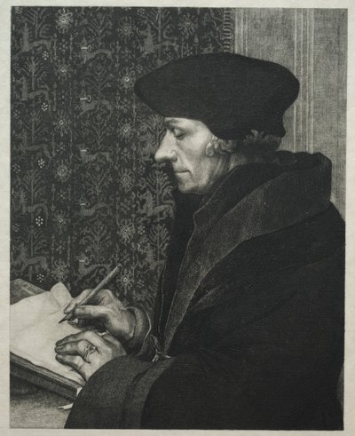 Erasmus, Holbein'den sonra by Felix Bracquemond