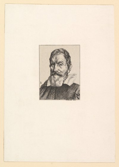 Galileo, 1862. by Felix Bracquemond