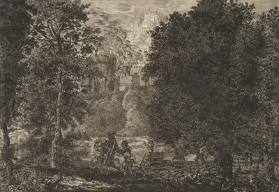 Alev ateşe yakın, yaklaşık 1853-5. by Felix Bracquemond
