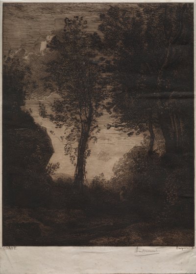 Manzara: Günbatımı, Corot