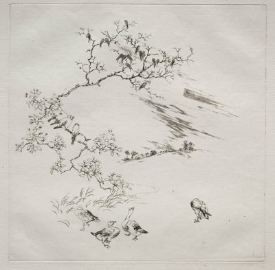 Paris Servisi (Haviland servisi): Gece (no. 7) by Felix Bracquemond