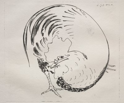 Yüksek Ateşli Servis: Horoz karşı dayanıklı, c. 1860. by Felix Bracquemond