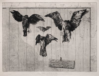 Salıncak Kapının Üstü by Felix Bracquemond