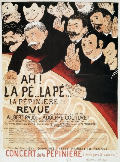 Ah! la Pé… la Pé .. la Pépiniére by Felix Edouard Vallotton