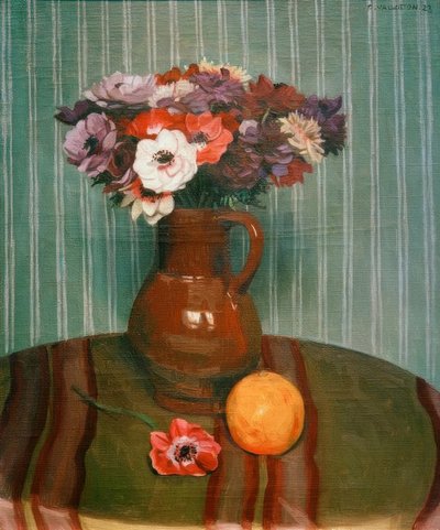 Anemon ve portakal by Felix Edouard Vallotton
