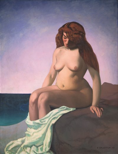 Kayada yüzen kişi, 1909 by Felix Edouard Vallotton